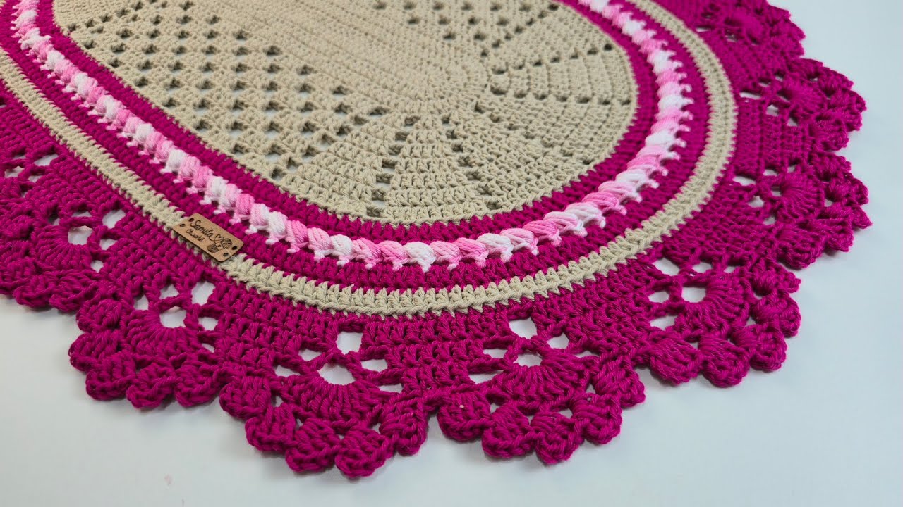 TAPETE OVAL DELICADEZA FÁCIL  E RAPIDO