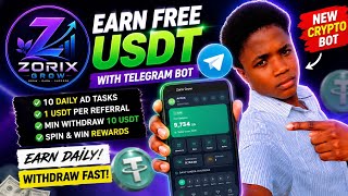 New Telegram Crypto Bot Pays 1 USDT Per Referral | Earn Free USDT by Watching Ads (2026)