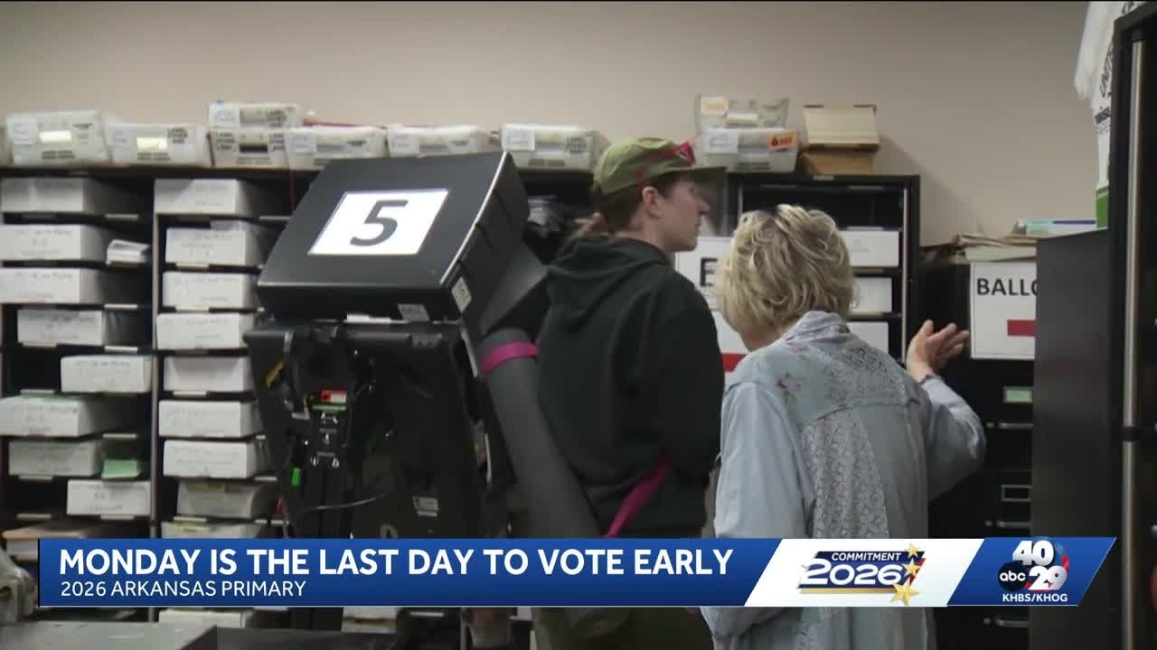 Last day of early voting set for Monday in Arkansas - YouTube