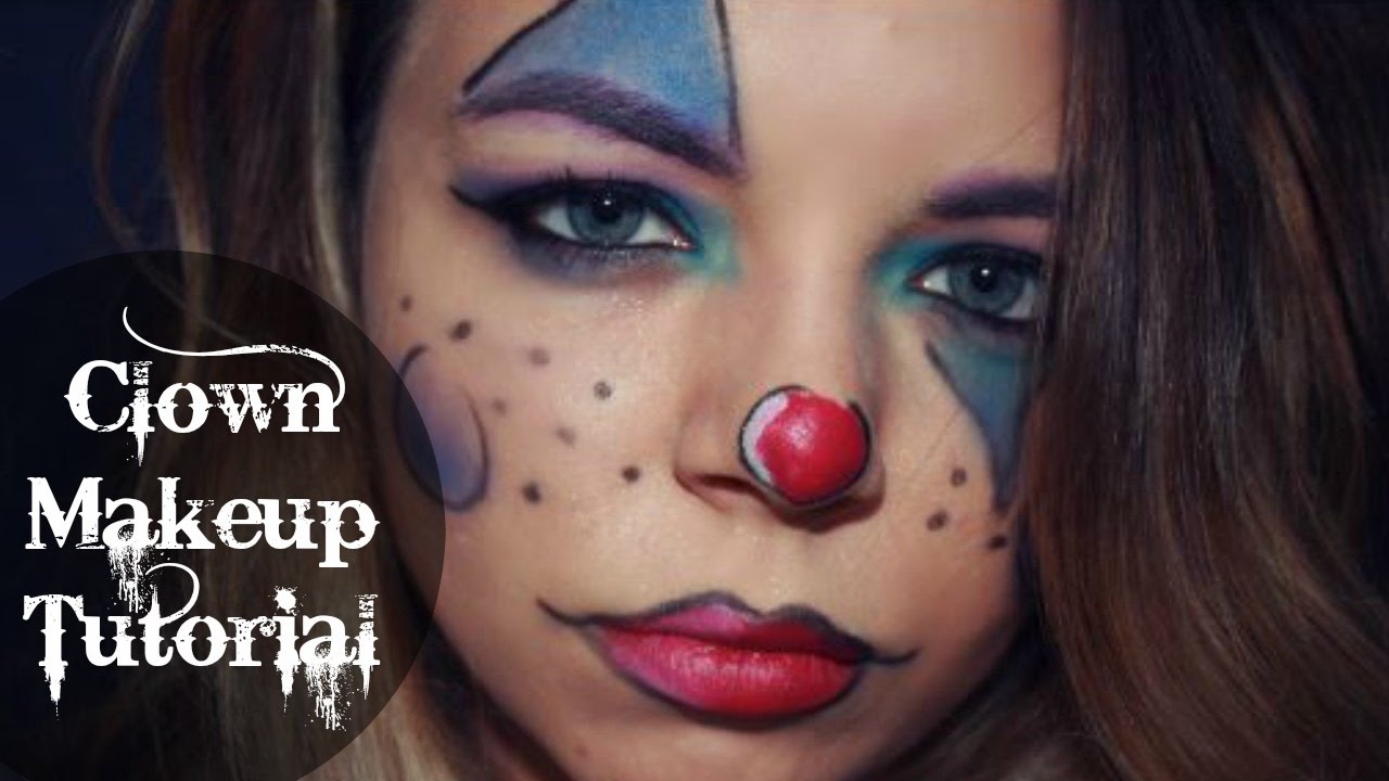 Easy Clown Makeup Tutorial - YouTube