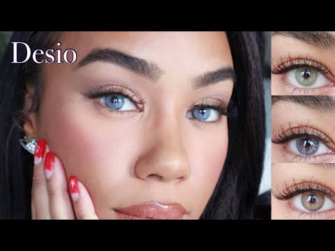 DESIO Lens Review! | Romantic Blue, Creamy Beige, Lush Green & Delicious Honey + Giveaway