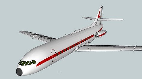 Building a Caravelle jet airliner model using Google Sketchup 8
