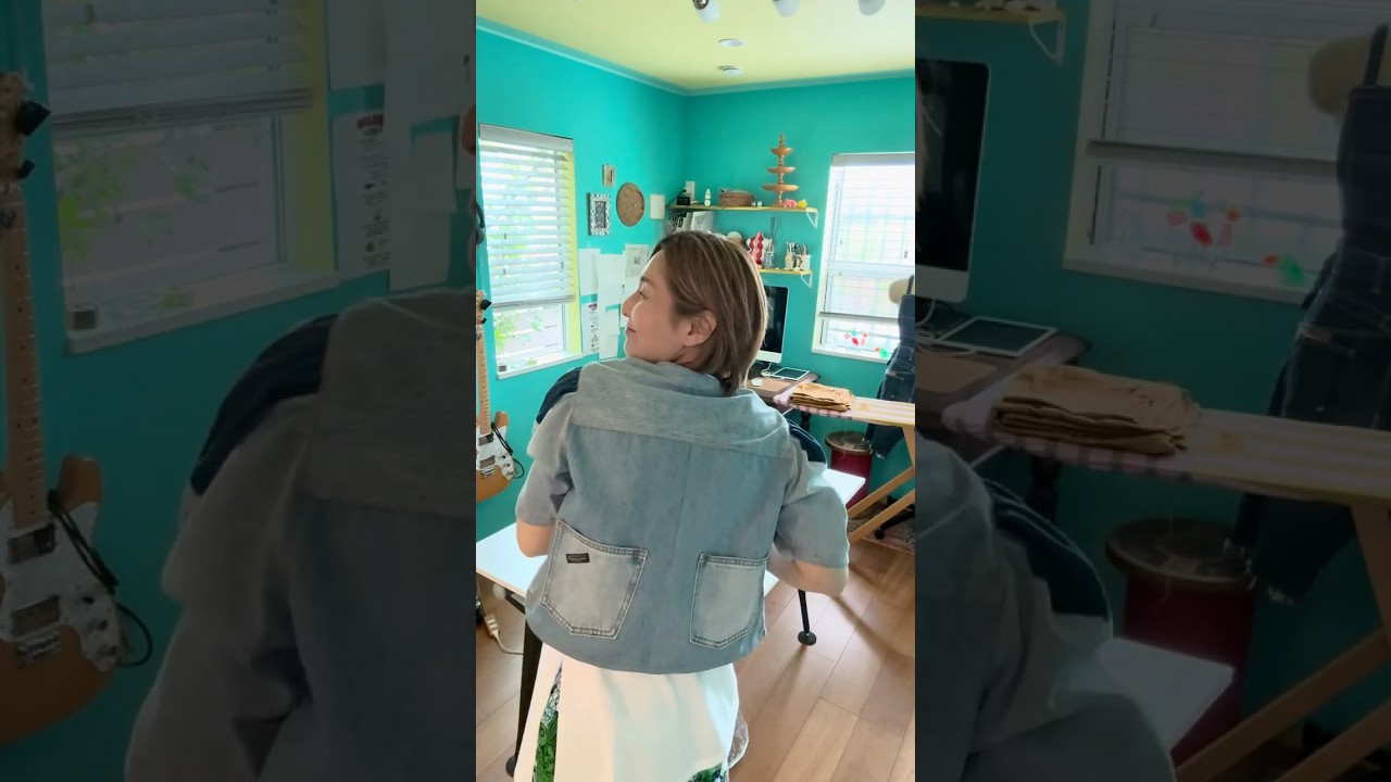 古着デニムでお洋服 #sewing #diy