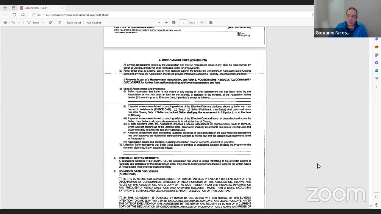 An In Depth Review of Far Bar Contract Addendums YouTube