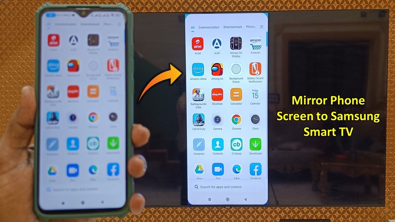 How to Mirror Android Phone Screen on Samsung Smart TV Without Using ...