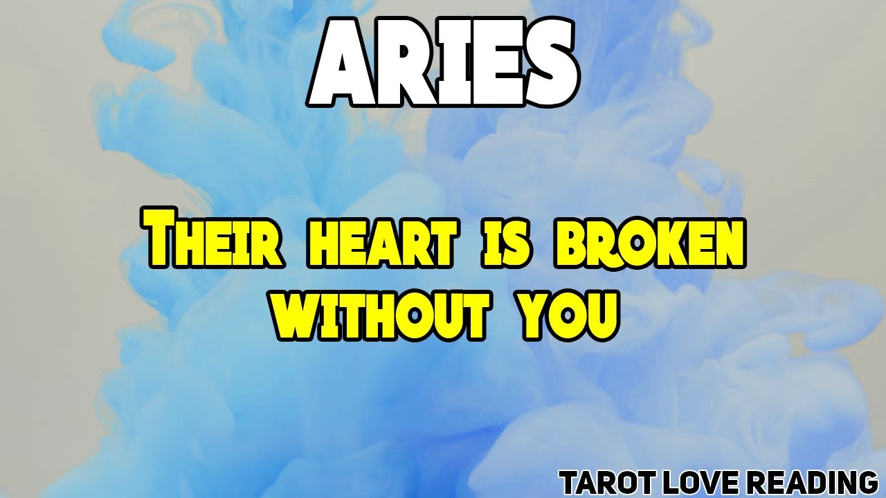 ARIES Their heart is broken without you, January 2022 Tarot Love Reading