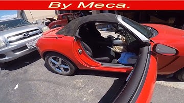 How to Remove and install  Saturn Sky, Pontiac convertible top.