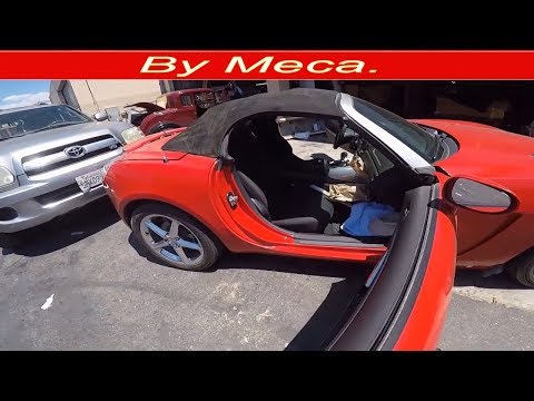 How to Remove and install  Saturn Sky, Pontiac convertible top.