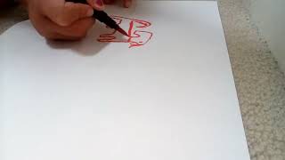 How to draw lily the dog with paper