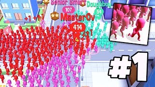 WORLD RECORD HIGHSCORE ON MY FIRST TIME PLAYING!?! | Crowd City Gameplay Part 1