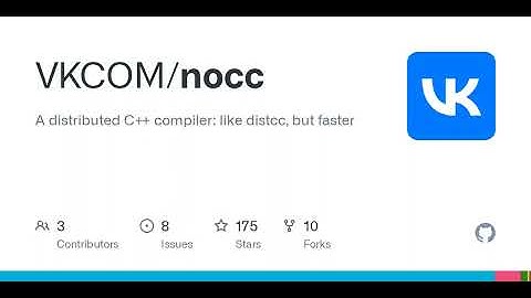GitHub - VKCOM/nocc: A distributed C++ compiler: like distcc, but faster