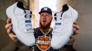 HOW GOOD ARE THE JORDAN 11 LOW LEGEND BLUE SNEAKERS?! (Early In Hand Review)