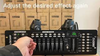 How to set up moving head lights|DMX512 controller| DJ light | disco light | party light