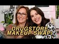 DRUGSTORE makeup swap with my MOM! | Jamie Paige