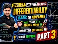 Continuity and Differentiability Class 12 | Maths 12 Chapter 5 |Class 12 Maths Differentiability |