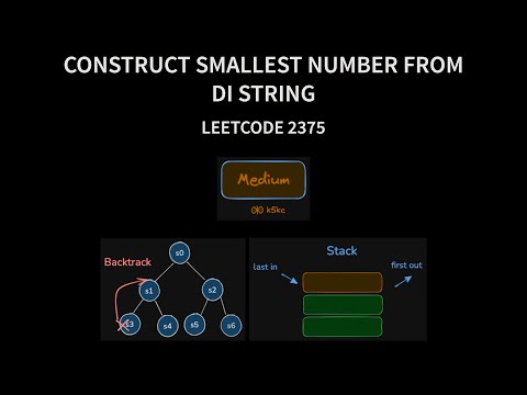 Construct Smallest Number