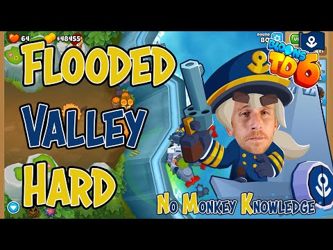 Flooded Valley Hard No Monkey Knowledge BTD6