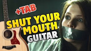 Video thumbnail of "SHUT YOUR MOUTH by Pain (fingerstyle guitar cover, easy guitar tabs)"