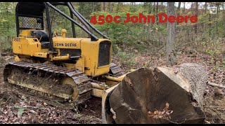 Fixing a logging dozer 450c John Deere