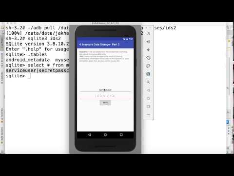 4. InsecureStorage SQLiteDB - DIVA Solution