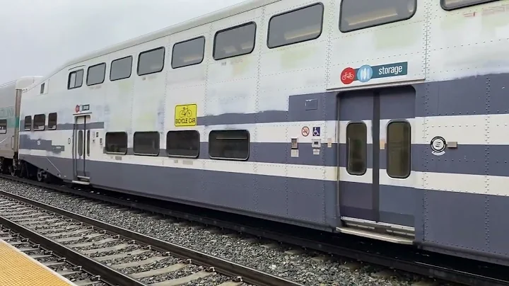 Metrolink train is leaving out of L.A. Union Stati...