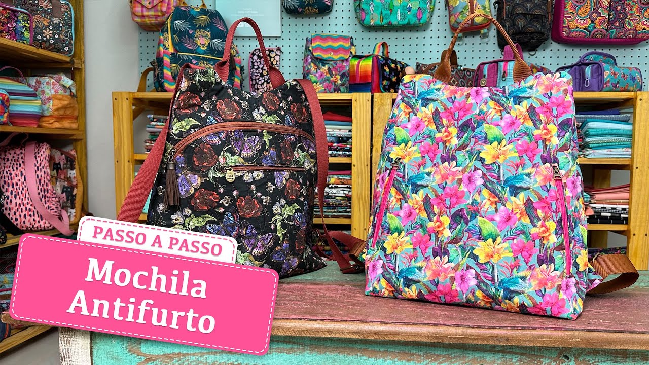 Como costurar Mochila Antifurto com molde Grátis