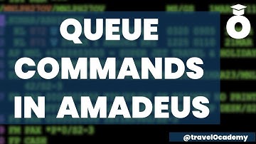 Amadeus session - 37 | Queue commands | How to add or remove queues in Amadeus | All queue commands