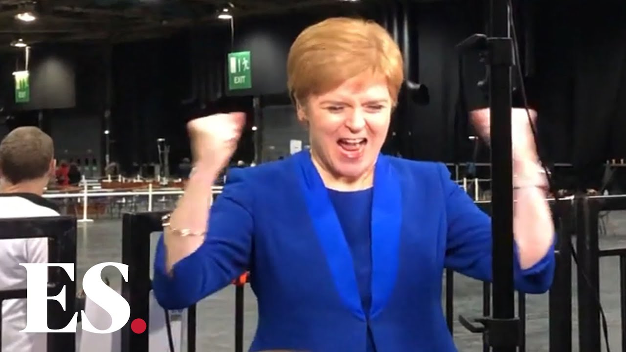 General election 2019: Nicola Sturgeon caught on camera cheering as Jo Swinson loses seat