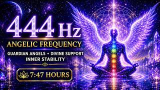444 Hz Angelic Frequency | Guardian Angels, Divine Support & Inner Stability