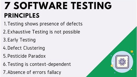 7 Principles of software testing #salesforce #testing #softwaretesting