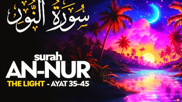 Viral Quran Surah An-Nur سورة النور | Heart touching voice Surah Noor Ayat 35 baeutiful reactation