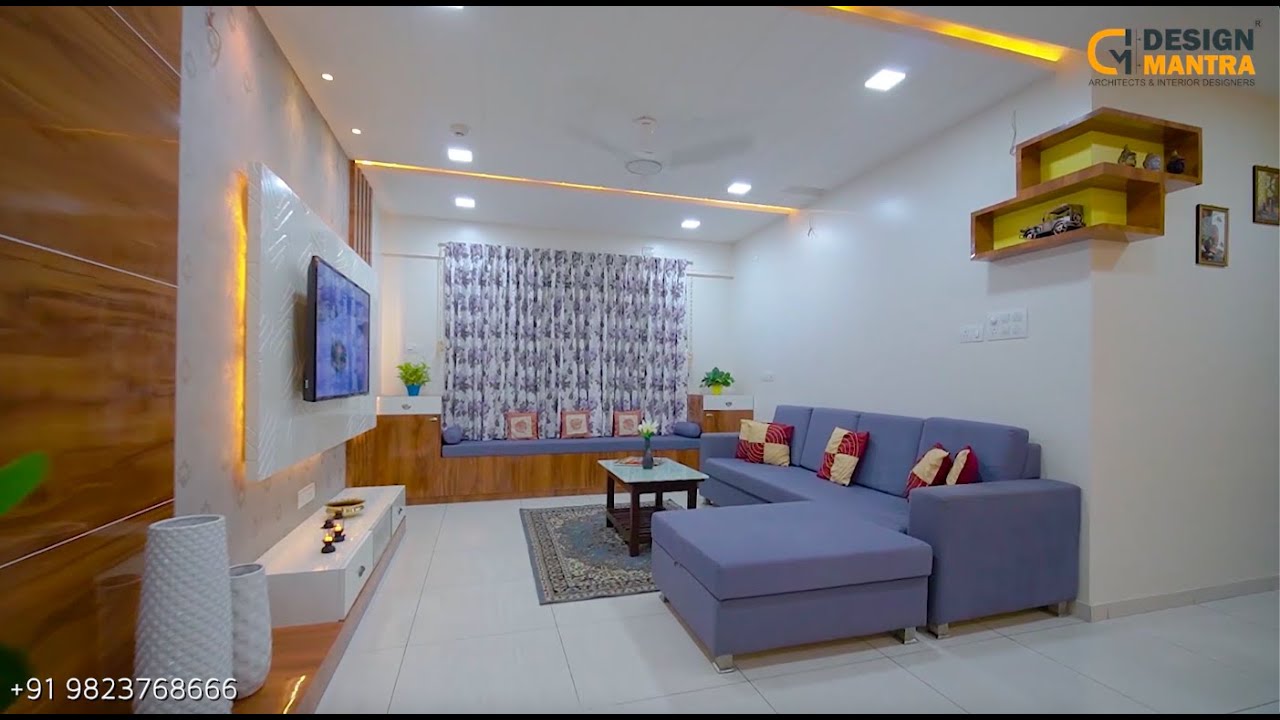 Simple and Beautiful  3 BHK Full Interior Design - Mahindra Antheia Pune
