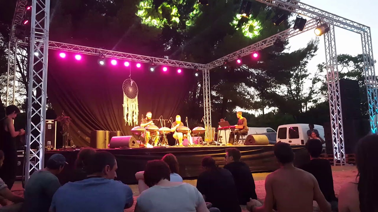 David Charrier, Dan Mulqueen and Laurent Sureau at Handpan World Music Festival France