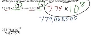 Scientific Notation p. 281-283