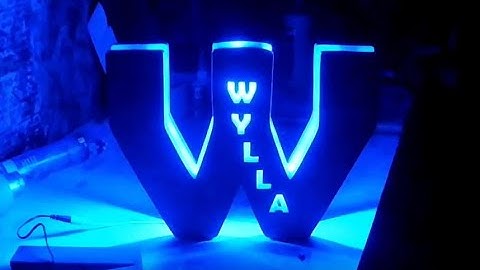 SIMPLE LIGHTED NAME SIGN