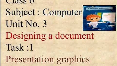 Computer Digital world book 5... Unit No:3﻿ Topic:Task No:1 "Presentation Graphics" Page No: 35-38