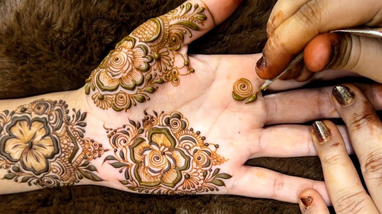 Beautiful floral mehndi design for front hand perfect for wedding bridesmaids 2026 | latest  henna