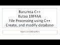 Barnoota c kutaa 19ffaafile and database processing in c