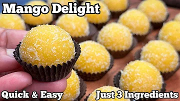 3-Ingredient Mango Delight : The Easiest & Most Delicious Dessert Recipe