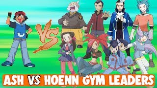 As Batalhas de Ginásio de Ash em Hoenn