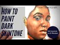 How to Paint Dark Skin Tone Using Acrylics - Episode ONE