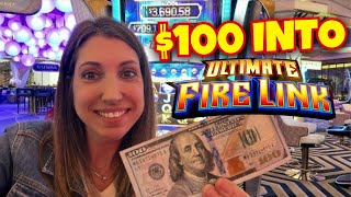 She put $100 into Ultimate Fire Link slot in Vegas and…