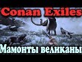 Мамонт великан и постройка дома - Conan Exiles