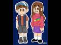Gravity Falls Dipper & Mabel #shorts #gravityfalls #speedpaint #smallartist #smallyoutuber