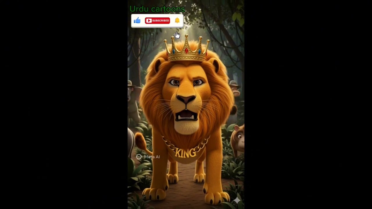 King Sher 🦁 | 3D Kids Moral Story | Jungle Adventure & Courage | Urdu Cartoon