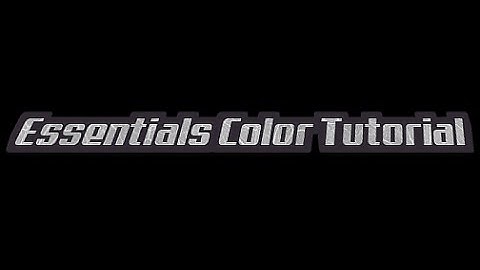Essentials Color Message Tutorial