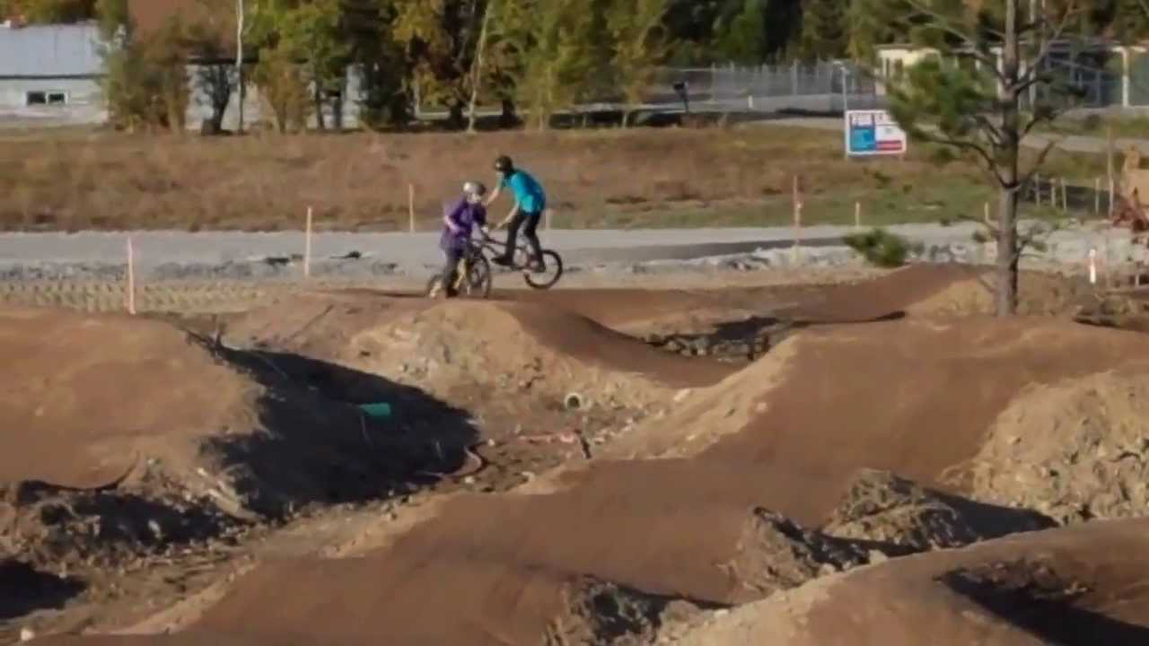 New bmx bike pump track. YouTube
