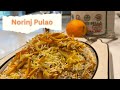 Afghan norinj palaw - norinj palow - Afghan orange rice - vegetarian