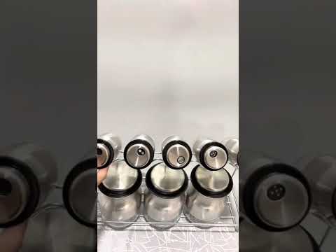 سوول ستار طقم علب بهارات 8 قطع ستانلس ستيل