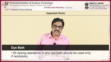 Introduction to dyes and dyeing